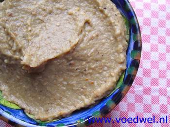 Voedwel, natuurlijk voedingsadvies, auberginedip