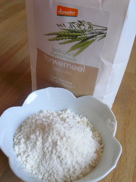 Voedwel, natuurlijk voedingsadvies, gebuild tarwemeel