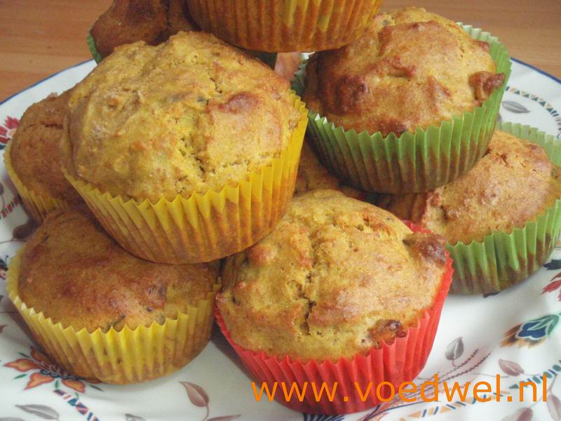 Voedwel, natuurlijk voedingsadvies, pompoenmuffins