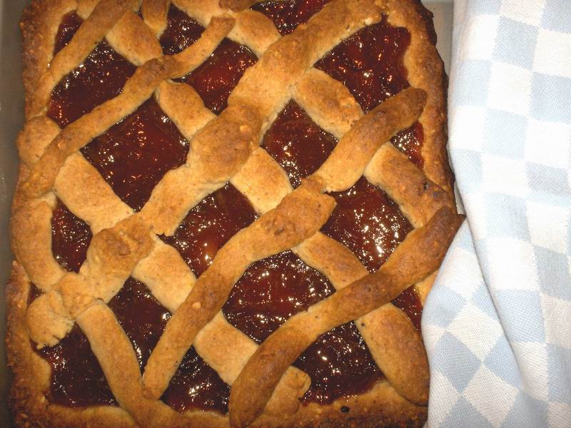 Linzertorte met pruimenjam