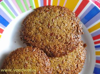 Maiskoekjes met lijnzaad