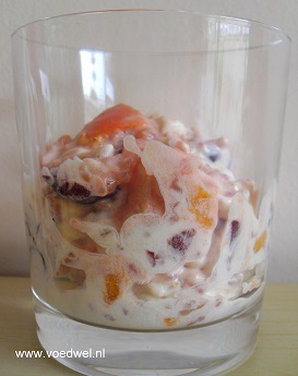 Zoete rijstsalade